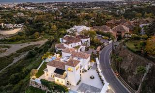 Villa de lujo lista para entrar a vivir con arquitectura española contemporánea y vistas al mar en venta en Marbella - Benahavís 781381 