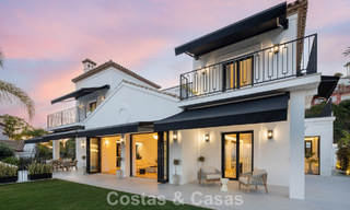 Villa de lujo lista para entrar a vivir con arquitectura española contemporánea y vistas al mar en venta en Marbella - Benahavís 781383 
