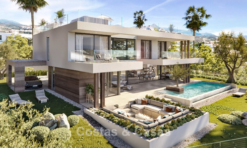 Moderna villa de lujo de nueva construcción en venta en un prestigioso resort de golf en San Roque, Costa del Sol 781513