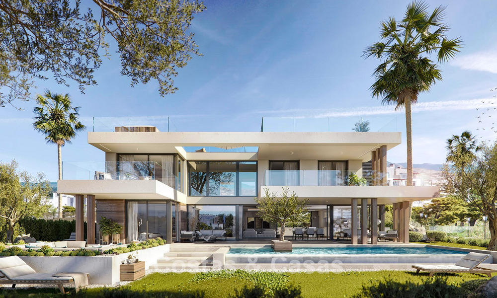 Moderna villa de lujo de nueva construcción en venta en un prestigioso resort de golf en San Roque, Costa del Sol 781516