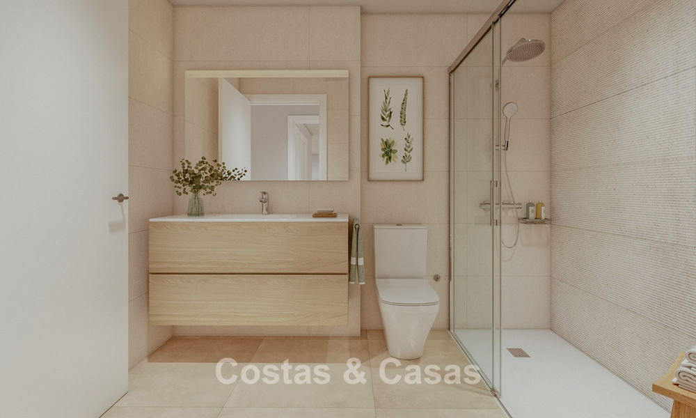 ¡Lanzamiento! Elegantes apartamentos de obra nueva en venta con vistas panorámicas al mar cerca del centro de Estepona 781385