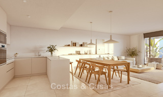 ¡Lanzamiento! Elegantes apartamentos de obra nueva en venta con vistas panorámicas al mar cerca del centro de Estepona 781388 