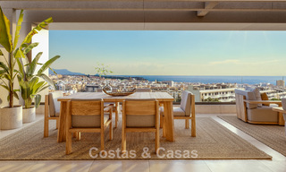 ¡Lanzamiento! Elegantes apartamentos de obra nueva en venta con vistas panorámicas al mar cerca del centro de Estepona 781390 