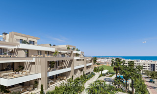 ¡Lanzamiento! Elegantes apartamentos de obra nueva en venta con vistas panorámicas al mar cerca del centro de Estepona 781393 