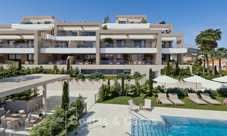¡Lanzamiento! Elegantes apartamentos de obra nueva en venta con vistas panorámicas al mar cerca del centro de Estepona 781395 