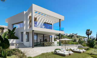 ¡Nuevo en el mercado! Villas de diseño de alta tecnología en venta en un codiciado entorno de golf cerca del centro de Estepona 781767 