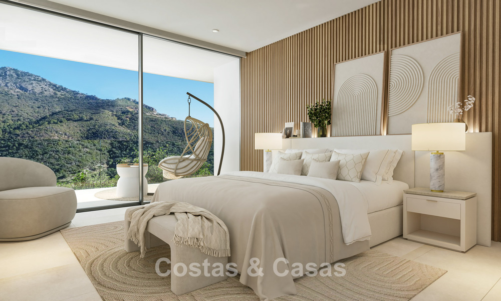 Villa de diseño vanguardista y de alta gama con vistas despejadas al mar en venta en las colinas de Marbella - Benahavís 781709