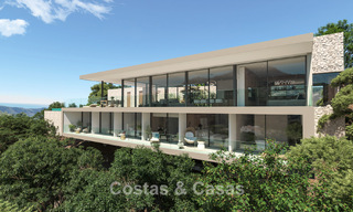 Villa de diseño vanguardista y de alta gama con vistas despejadas al mar en venta en las colinas de Marbella - Benahavís 781713 