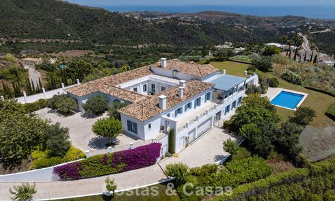 Casa mediterránea con impresionantes vistas al mar en venta en Benahavís, Marbella 781844