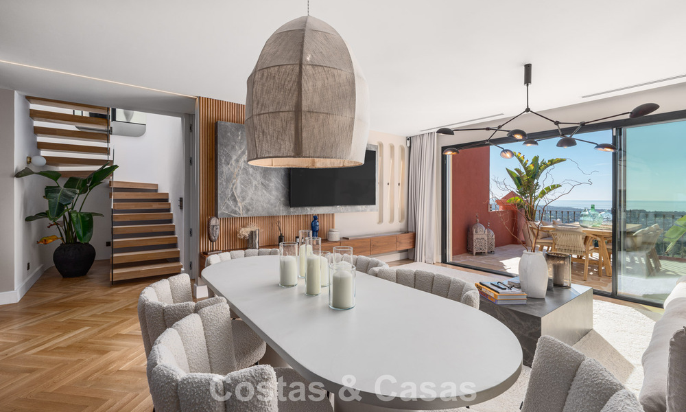 Ático dúplex listo para entrar a vivir con impresionantes vistas al mar en venta en Marbella - Benahavís 782398