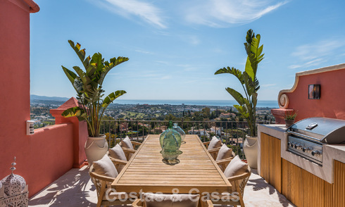 Ático dúplex listo para entrar a vivir con impresionantes vistas al mar en venta en Marbella - Benahavís 782413