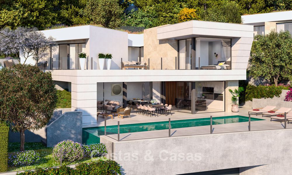 Sofisticada villa de obra nueva con vistas al mar en venta en una nueva urbanización cerrada al este de Málaga 782559