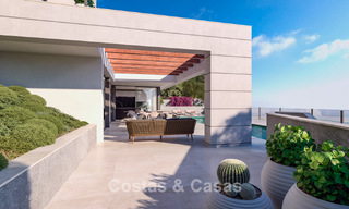 Sofisticada villa de obra nueva con vistas al mar en venta en una nueva urbanización cerrada al este de Málaga 782560 