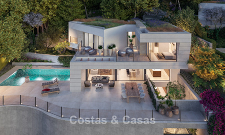 Villa de lujo de nueva construcción con vistas al mar en venta en una zona verde al este del centro de Málaga 782568