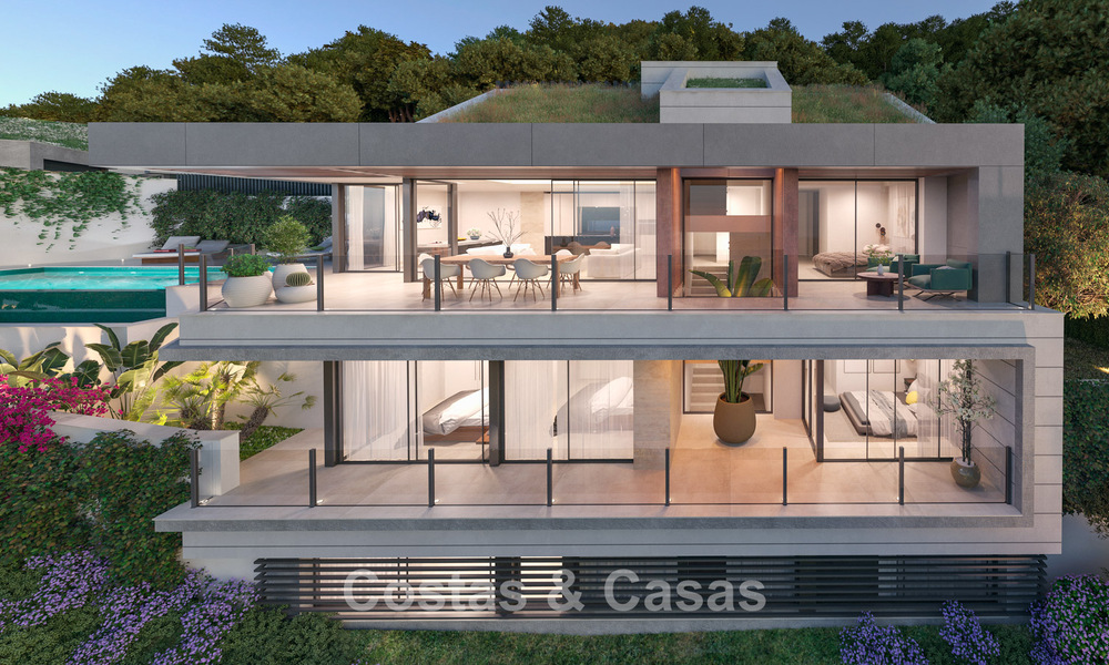 Villa de diseño de obra nueva con vistas al mar en venta en una zona residencial cerrada al este de Málaga centro 782569