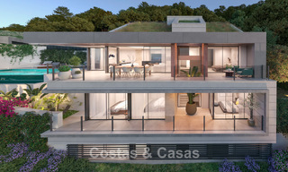 Villa de diseño de obra nueva con vistas al mar en venta en una zona residencial cerrada al este de Málaga centro 782569 