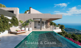 Villa de diseño de obra nueva con vistas al mar en venta en una zona residencial cerrada al este de Málaga centro 782572 