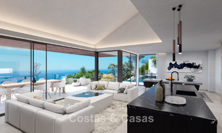 Villa de diseño de obra nueva con vistas al mar en venta en una zona residencial cerrada al este de Málaga centro 782574 