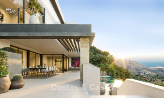 Moderna villa de obra nueva con vistas panorámicas al mar en venta, rodeada de vegetación al este del centro de Málaga 782579 