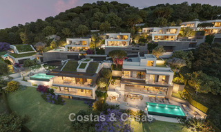 Moderna villa de obra nueva con vistas panorámicas al mar en venta, rodeada de vegetación al este del centro de Málaga 782581 