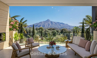 ¡Lanzamiento! Elegantes apartamentos de obra nueva en venta en el Valle del Golf de Nueva Andalucía, Marbella 782133 
