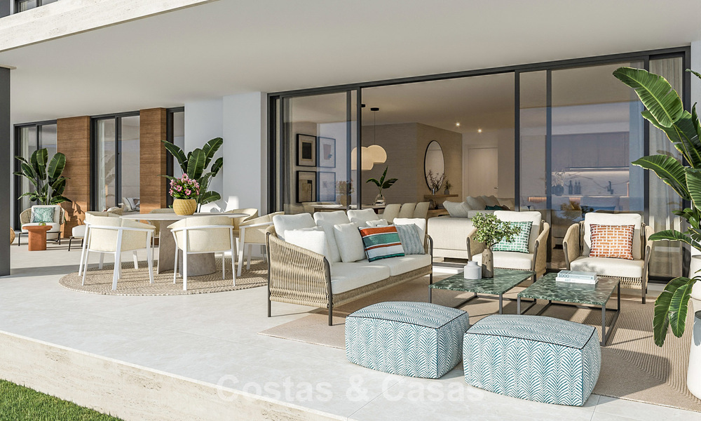 ¡Lanzamiento! Elegantes apartamentos de obra nueva en venta en el Valle del Golf de Nueva Andalucía, Marbella 782139