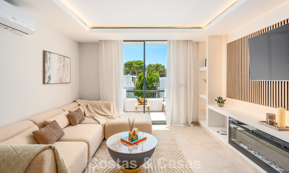 Ático dúplex listo para entrar a vivir en venta en un complejo cerrado en Rio Verde - Nueva Andalucía, Marbella 782221