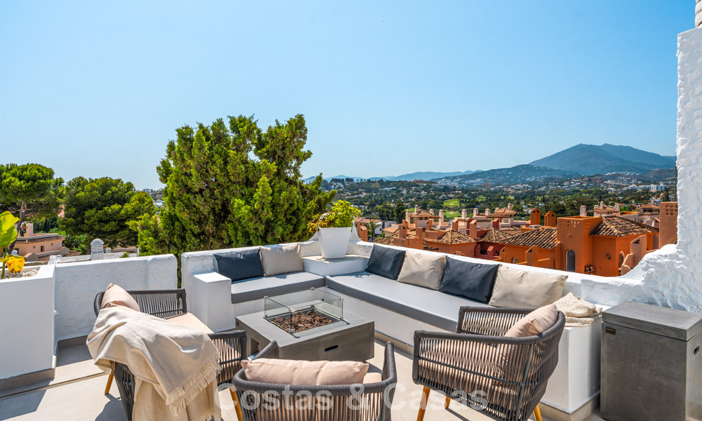 Ático dúplex listo para entrar a vivir en venta en un complejo cerrado en Rio Verde - Nueva Andalucía, Marbella 782228