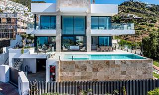 Villa lista para entrar a vivir con vistas al mar, en venta en una tranquila zona residencial de Benalmádena, Costa del Sol. 782363 