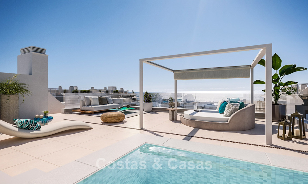 Apartamentos contemporáneos de nueva construcción con impresionantes vistas al mar en venta cerca del centro de Estepona 783352