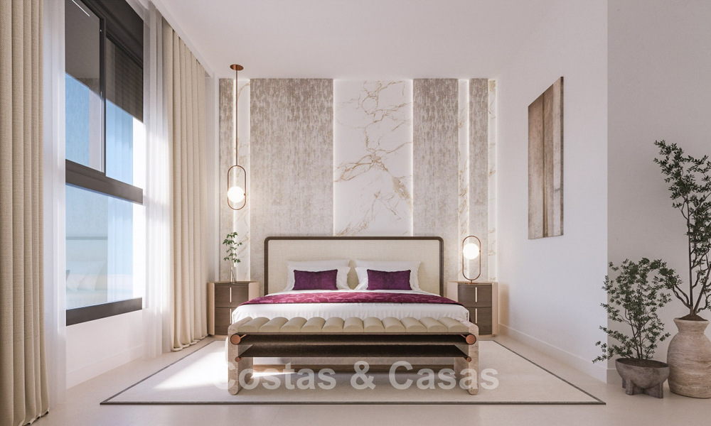 Apartamentos contemporáneos de nueva construcción con impresionantes vistas al mar en venta cerca del centro de Estepona 783354