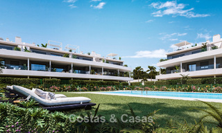 Apartamentos contemporáneos de nueva construcción con impresionantes vistas al mar en venta cerca del centro de Estepona 783356 