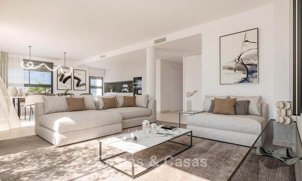 Apartamentos contemporáneos de nueva construcción con impresionantes vistas al mar en venta cerca del centro de Estepona 783357