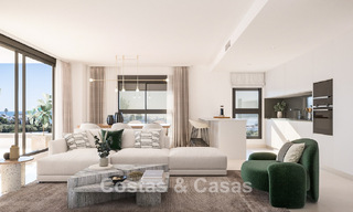 Apartamentos contemporáneos de nueva construcción con impresionantes vistas al mar en venta cerca del centro de Estepona 783358 