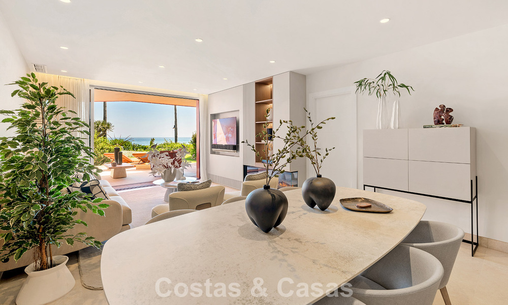 Apartamento reformado de alta calidad y vistas abiertas al mar en venta, en primera línea de playa entre Marbella y Estepona 783426