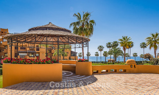 Apartamento modernizado de alta calidad en primera línea de playa con vistas al mar, jardín y piscina privados, Marbella - Estepona 782614 