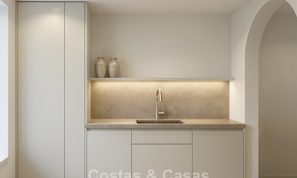 Apartamento moderno, con impresionantes vistas al mar, en venta a pocos pasos de la playa en la Milla de Oro de Marbella 783795