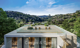 Villa de obra nueva sobre plano con arquitectura vanguardista en venta en las colinas de Marbella - Benahavís 783397 
