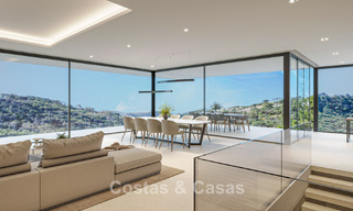 Villa de obra nueva sobre plano con arquitectura vanguardista en venta en las colinas de Marbella - Benahavís 783404 