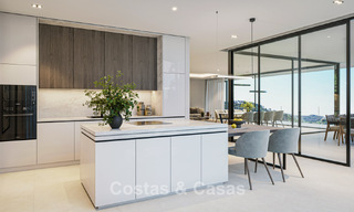Villa de obra nueva sobre plano con arquitectura vanguardista en venta en las colinas de Marbella - Benahavís 783405 
