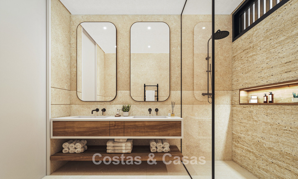 Villa de obra nueva sobre plano con arquitectura vanguardista en venta en las colinas de Marbella - Benahavís 783407