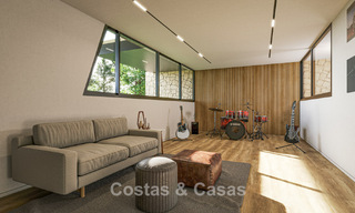 Villa de obra nueva sobre plano con arquitectura vanguardista en venta en las colinas de Marbella - Benahavís 783408 