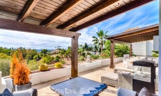 Impresionante villa mediterránea moderna en venta en un complejo seguro y exclusivo en la Milla de Oro de Marbella 784265 