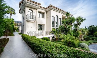 Impresionante villa con arquitectura auténtica y vistas al mar en venta en Sierra Blanca, en la Milla de Oro de Marbella 784630 