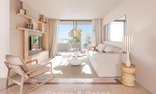 Apartamento reformado con vistas al mar en venta en un complejo en primera línea de playa, a un paso de Puerto Banús, Marbella 784684 