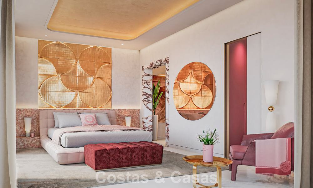 Exclusivas villas de diseño con interiores Versace Home en venta en Nueva Andalucía, Marbella 784951