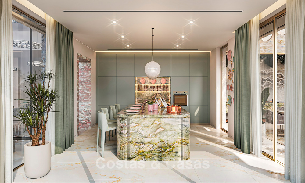 Exclusivas villas de diseño con interiores Versace Home en venta en Nueva Andalucía, Marbella 784956