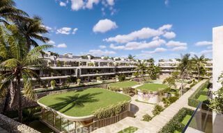 Innovadores apartamentos sobre plano en venta a un paso de los servicios y la playa en Estepona, Costa del Sol 784905 