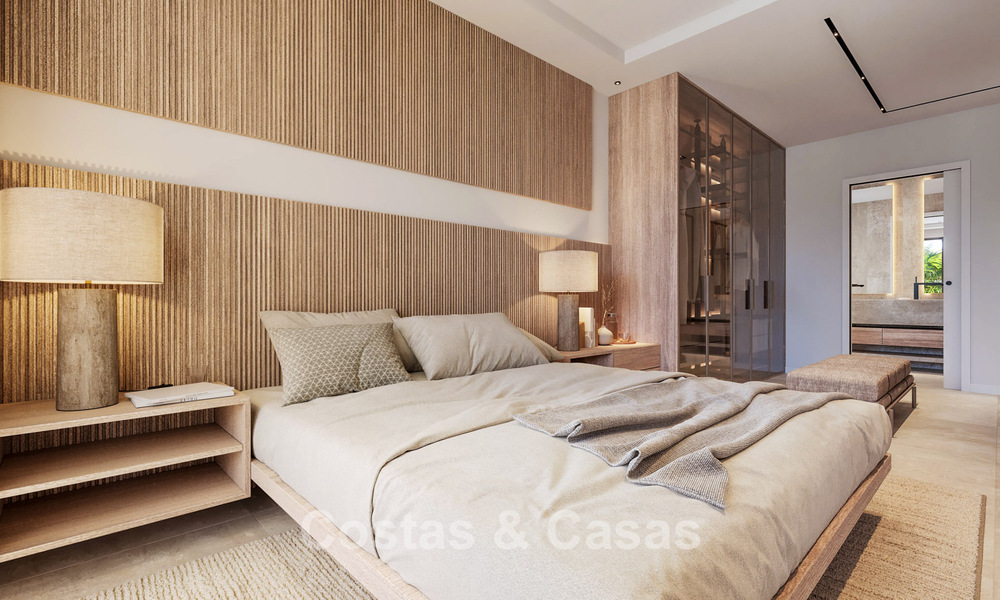 Innovadores apartamentos sobre plano en venta a un paso de los servicios y la playa en Estepona, Costa del Sol 784911