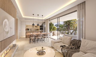 Innovadores apartamentos sobre plano en venta a un paso de los servicios y la playa en Estepona, Costa del Sol 784916 
